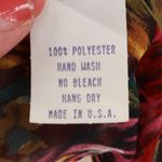 Vintage Floral Chiffon Scarf Sheer Wrap Autumn Cottage Boho 68x13.75 Made in USA Photo 2