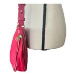 Fossil - Pebbled Leather Rose Pinkish Red zipper around expand Crossbody H… Photo 4