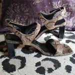 Colin Stuart Snakeskin real leather sandals, 3" heel 🐍 Photo 1