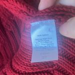 Talbots Cherry Red Knit heavyweight cardigan Sweater petite small Photo 4