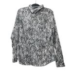 New York & Company Black and White Snake Skin Print women’s Casual Shirt Size M Size M Photo 0