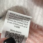 SheIn size large women's striped cardigan v-neck sweater pink grey soft light Photo 4