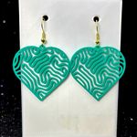 Handmade The Heartline Arc Teal Earrings Photo 0