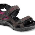 Ecco  off‎ road hiking sandals size 40 black purple Photo 0