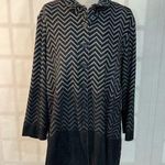 John & Mark Black Geometric Button Down Long Sleeve Cardigan Sweater Size XL Gray Photo 0