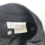 Reformation  Audrey High Straight Jean in Black Women's Size 30 Photo 6