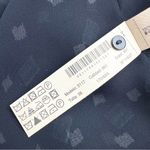 Massimo Dutti  Silk Button Front Blouse Navy Blue Sz 6 Photo 9