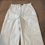 Abercrombie & Fitch  White Cargo Style Pants Photo 1