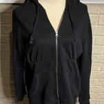 Old Navy Maternity Black Full Zip Hoodie XL Women Casual Comfort Warm Layering Photo 0