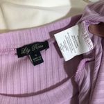 Lila Rose NWOT Pink Babydoll Ribbed Knit Dress Short Sleeve Tiered Skirt New Photo 2