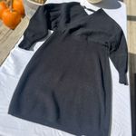 Zonsaoja Women's Sweater Dress Black Photo 1