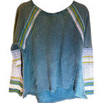 Free People NWT Ragland Sleeve Distressed Sweatshirt, Small Photo 0