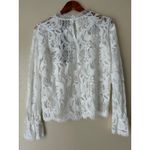 Rain White Lace Long Sleeve Top Size Medium Photo 6