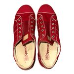 EUC SPENCO Malibu Red Canvas Slip Photo 4