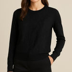 Equipment  black wool and silk lace overlay sweater Photo 0