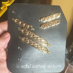 NWOT Kitsch x Justine Marjan Gold Chain Hair Pin Set 5 Photo 0