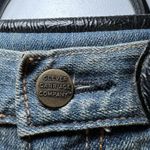 Vintage Clever Carriage Company Denim Lace And Leather Patchwork Tote Bag Blue Photo 5