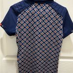 Tail Activewear Women's Blue and Orange Polo Shirt Med Photo 6