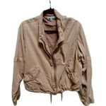 Young Fabulous and Broke Tan Bomber Utility Jacket Size Medium Photo 0