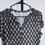 Liz Claiborne olive green with a white teardrop or paisley-like print size MP Photo 4