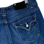 Vigoss Jeans Capri Cuffed 8” Mid Rise Flap Pockets Medium Blue Juniors Size 9 Photo 5