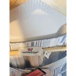 Vineyard Vines Lurex Striped Gauze Tie-Waist Dress XL Blue And White Coastal NWT Photo 7