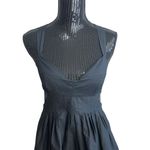 Anthropologie  Maeve Dress Size 4 Black Babydoll Cross back Tie Mini Photo 3