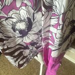 EXPRESS Portofino Shirt Bold Floral Boyfriend Button Up Long Sleeve Blouse sz XS Photo 3