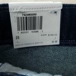 Levi's size 26 made & crafted embroidered button front denim skirt Photo 4