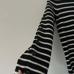 Madewell  Button Sleeve Striped Merino Wool Sweater Dress Size XXS Preppy Photo 9