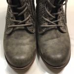 Roxy Women’s Vargas Low Faux Leather Gray Perforated Lace-Up Ankle Booties Boots Photo 2