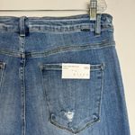 Risen NWT  Jeans High Rise Wide Leg Jeans Sz 3XL Distressed Medium Wash Photo 8