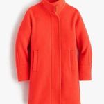 J.Crew Watermelon Pink Red Cocoon Wool Blend City Coat Size 10 Photo 1