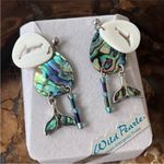 Abalone shells, dangle whale detail earrings Photo 4