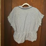 Calypso St. Barth  Striped Linen Blend Blouse Size L Photo 2