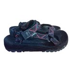 Teva  Black and Purple‎ Textured Sandals Photo 1
