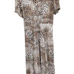 Faithfull the Brand Meadows Midi Dress in Signe Animal Print Size 6 Summer Photo 4