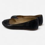 FRYE AND CO. Black Leather Heather Ballerina Flats Loafers Size 6.5 Photo 1