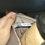 ZARA  xs nwt satin effect shirt dress Photo 4