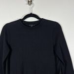 COS  Black Mixed‎ Media Cotton Silk Asymmetrical Tunic Top, EUC, Size XS Photo 2