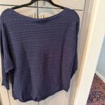 Market & Spruce Navy Cable Knit Dolman Sweater XL Photo 14