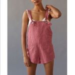 Urban Outfitters NEW UO Sadie Linen Shortall Overall Photo 2