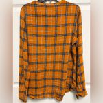 st. john's bay Orange Plaid‎ Button-Up Shirt John's Bay women's size S Photo 1