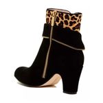 Taryn Rose  Tempie Suede‎ Leopard Print Ankle Bootie Photo 2