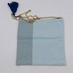 Tribe Alive  blue fold over canvas bag with tassel Photo 1