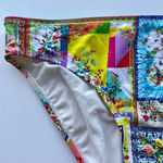 Johnny Was Iva Hipster Bikini Swim Bottom Floral Print Size Small NEW Photo 2