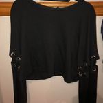 LA Hearts Cropped Black Sweater Photo 0