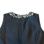 Calvin Klein  Sleeveless Sheath Dress Black w/ Pearl Bead Trim Size 4 Women's Photo 5