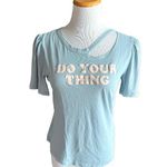 American Eagle Womens  Do Your Thing Distressed Graphic Tee Shirt - Sz S Photo 1