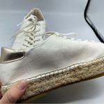 Steve Madden  Tamilyn White Faux Leather Platform Espadrille Shoes Womens 10 Flat Photo 10